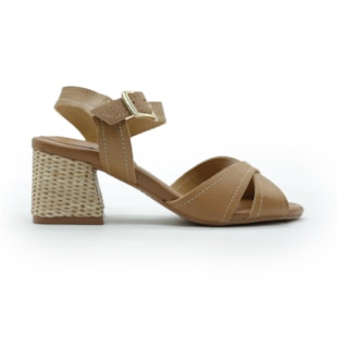 FEMININO SANDALIA MEDIA LOLA CRUZ 23015.8898 TAN...