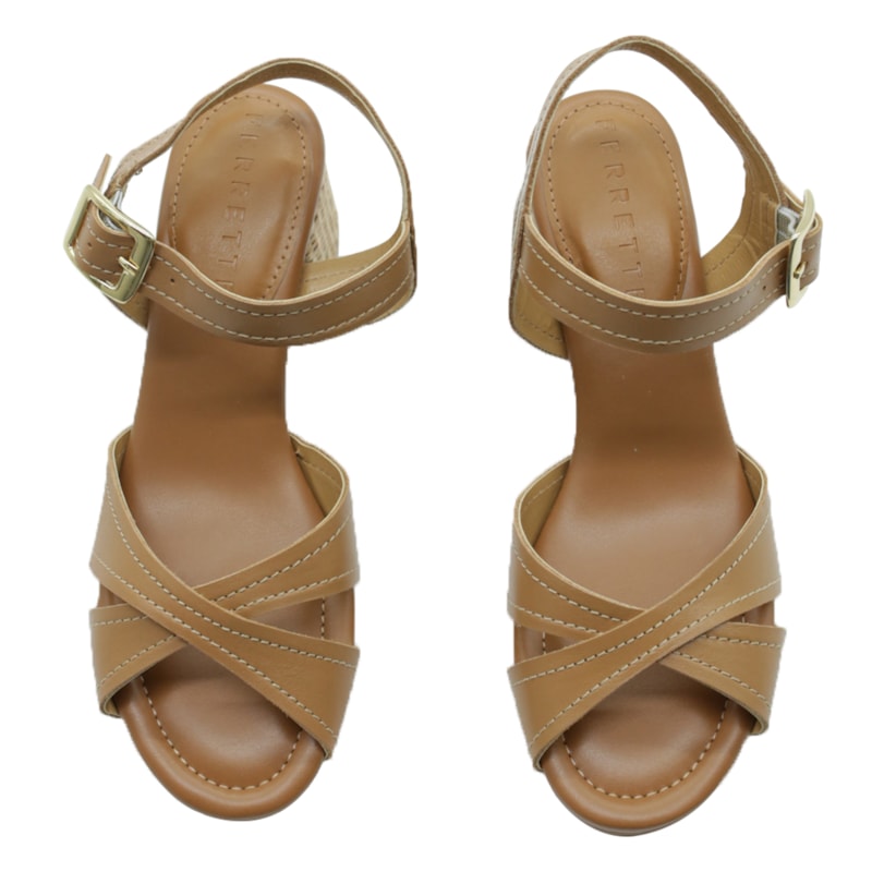 FEMININO SANDALIA MEDIA LOLA CRUZ 23015.8898 TAN...