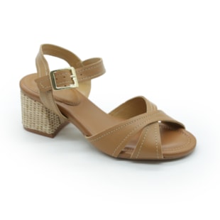 FEMININO SANDALIA MEDIA LOLA CRUZ 23015.8898 TAN...