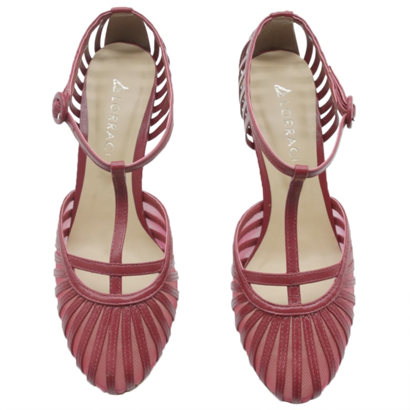 FEMININO SANDALIA MEDIA LORRACI KIM 8077 BLOOD