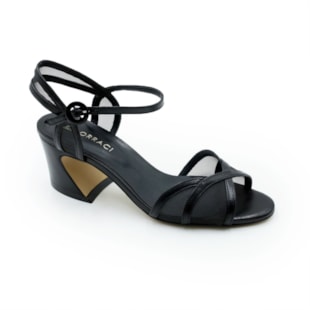 FEMININO SANDALIA MEDIA LORRACI KOP8751 PELICA PRETA