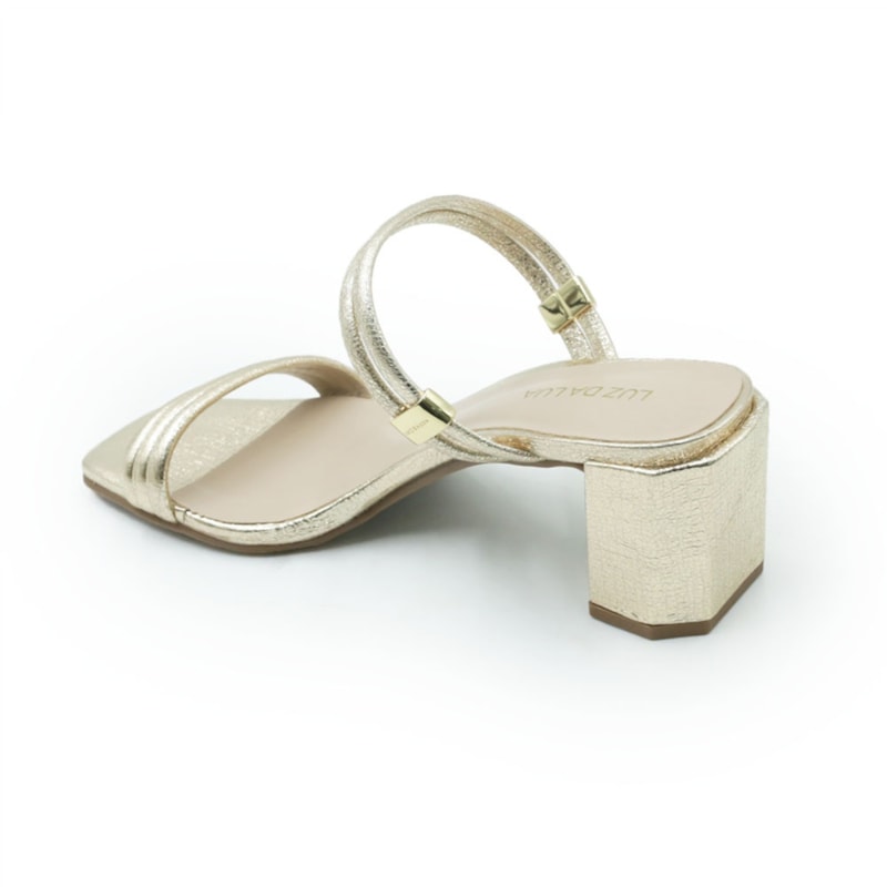 FEMININO SANDALIA MEDIA LUZ DA LUA  58330100 OURO/OURO