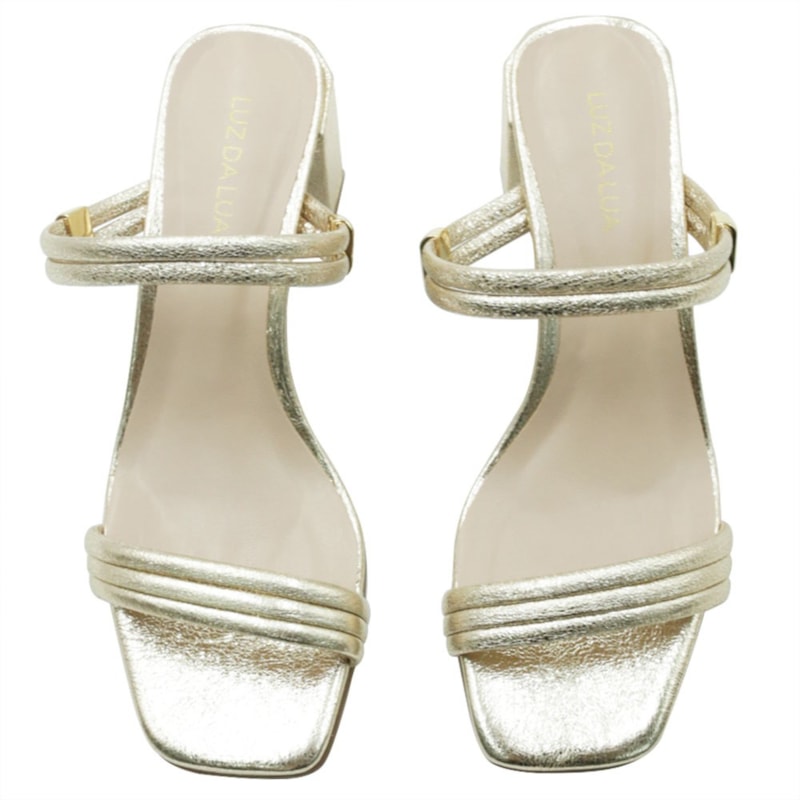 FEMININO SANDALIA MEDIA LUZ DA LUA  58330100 OURO/OURO
