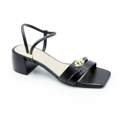 FEMININO SANDALIA MEDIA LUZ DA LUA 60630008 LUX PRETO