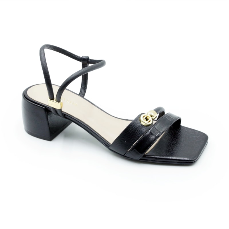 FEMININO SANDALIA MEDIA LUZ DA LUA 60630008 LUX PRETO