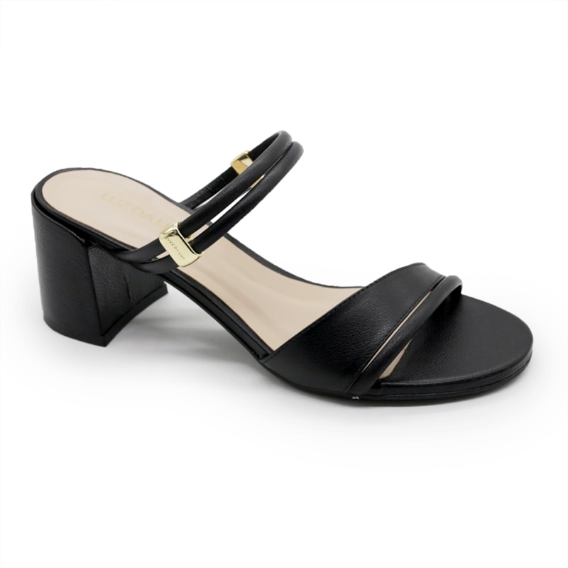 FEMININO SANDALIA MEDIA LUZ DA LUA 80070001 PRETO.