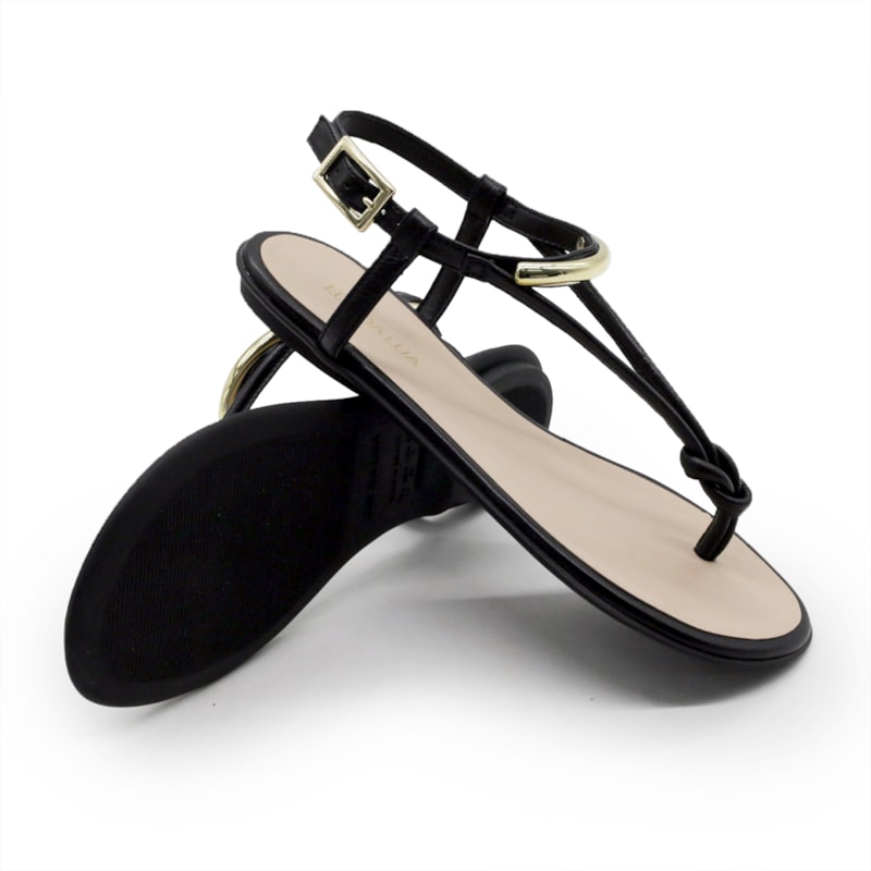 FEMININO RASTEIRA SANDALIA LUZ DA LUA 52217800 SAARA PRETO