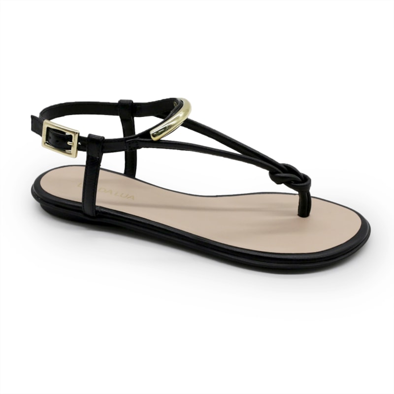 FEMININO RASTEIRA SANDALIA LUZ DA LUA 52217800 SAARA PRETO