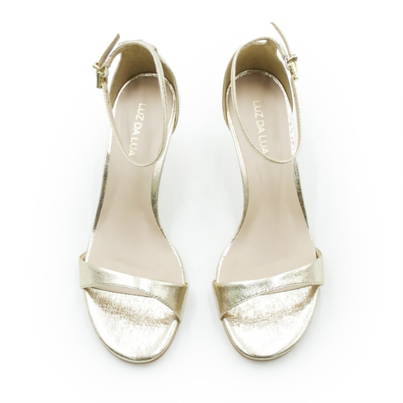 FEMININO SANDALIA MEDIA LUZ DA LUA 80840001 5 OURO