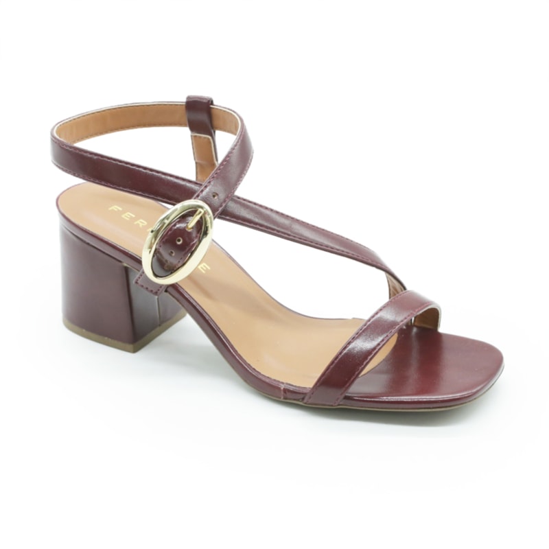 FEMININO SANDALIA MEDIA MADREFLO 2072442 BURGUNDY
