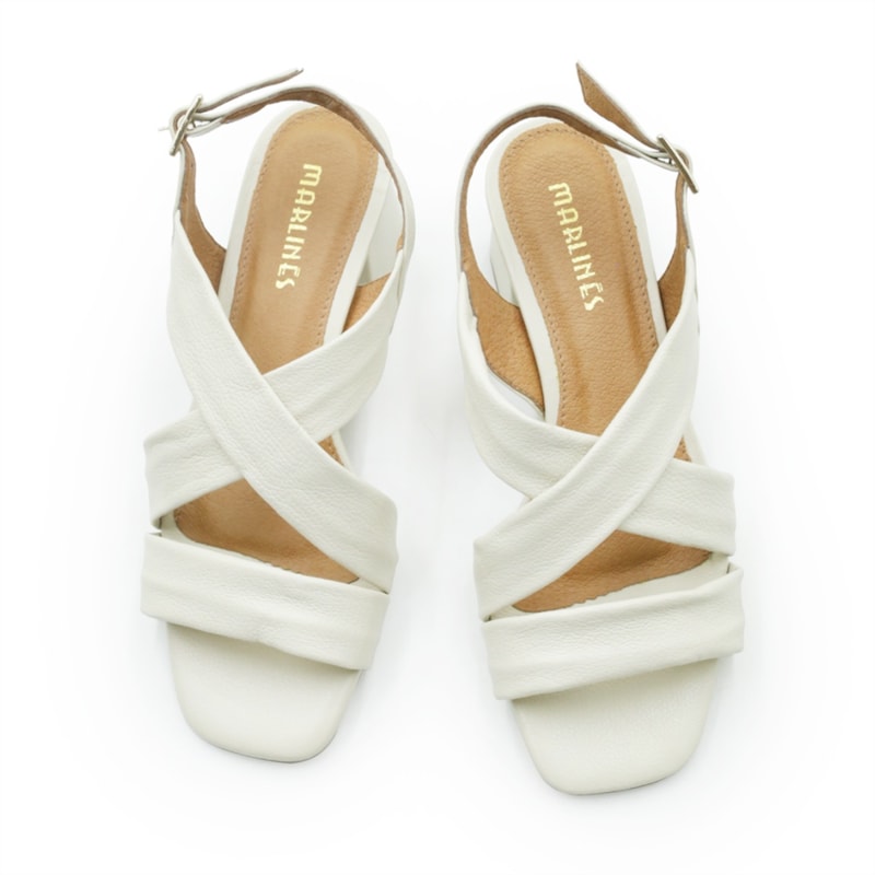 FEMININO SANDALIA MEDIA MARLINES 5809 PORCELANA