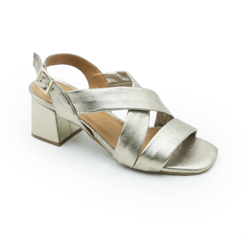 FEMININO SANDALIA MEDIA MARLINES 5809 PRATA VELHO