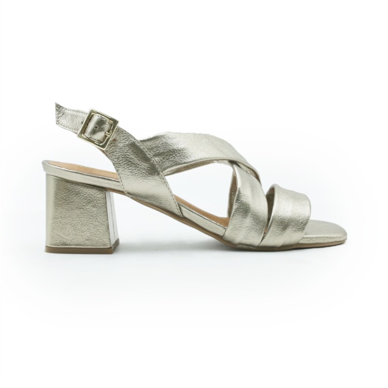 FEMININO SANDALIA MEDIA MARLINES 5809 PRATA VELHO