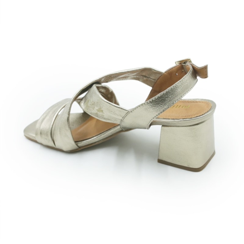FEMININO SANDALIA MEDIA MARLINES 5809 PRATA VELHO