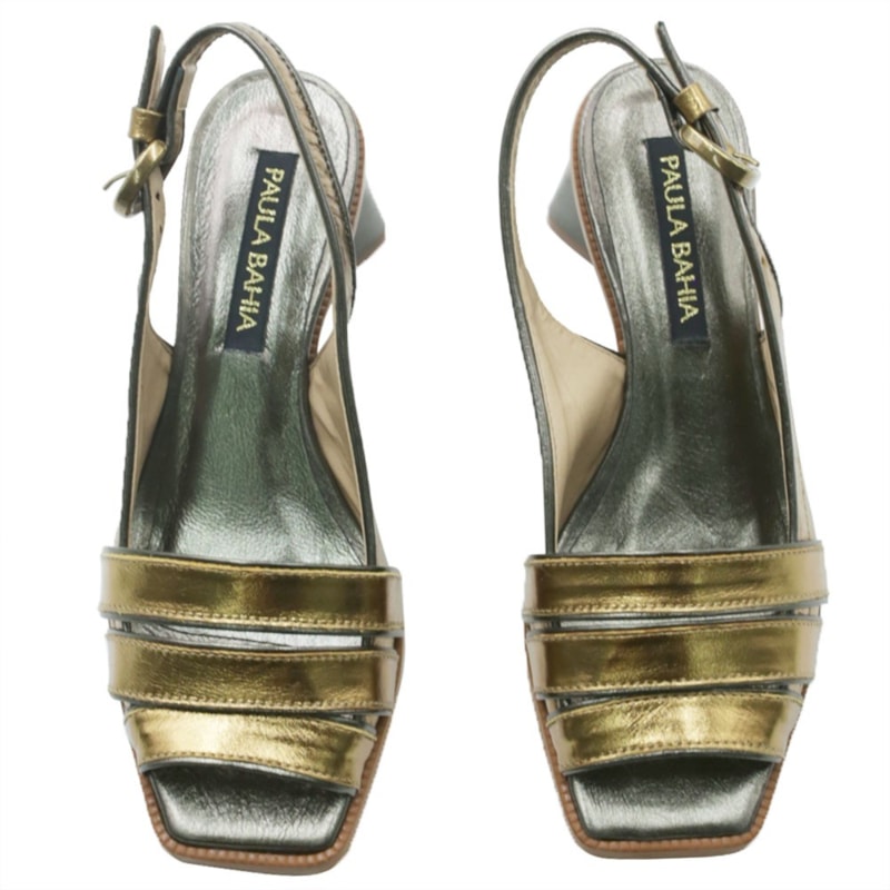 FEMININO SANDALIA MEDIA PAULA BAHIA PB 2272 MET BRONZE