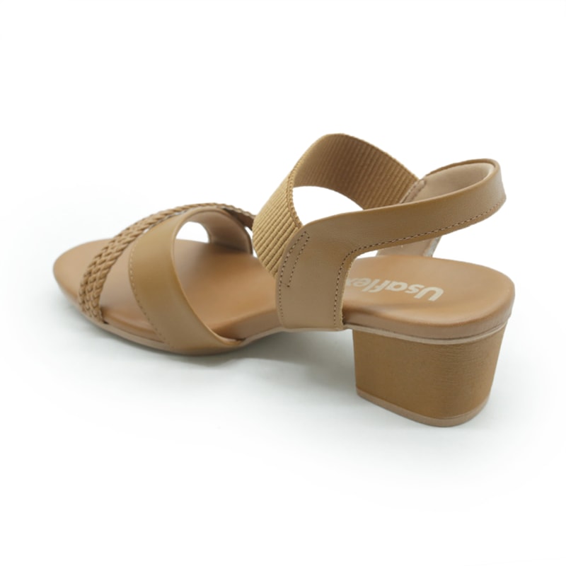 FEMININO SANDALIA MEDIA USAFLEX AE32035002 TAN