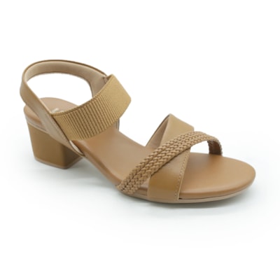 FEMININO SANDALIA MEDIA USAFLEX AE32035002 TAN