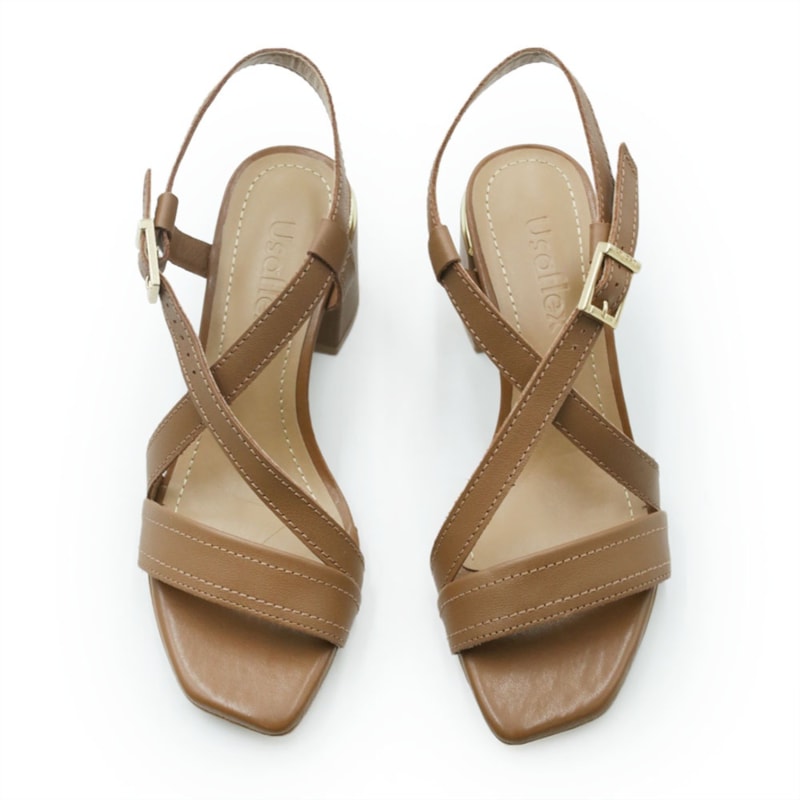 FEMININO SANDALIA MEDIA USAFLEX  AM27006012 CARAMELO