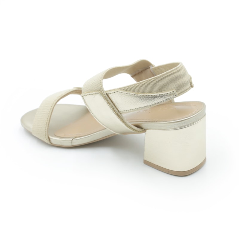 FEMININO SANDALIA MEDIA USAFLEX UD090040006 OURO LIGHT