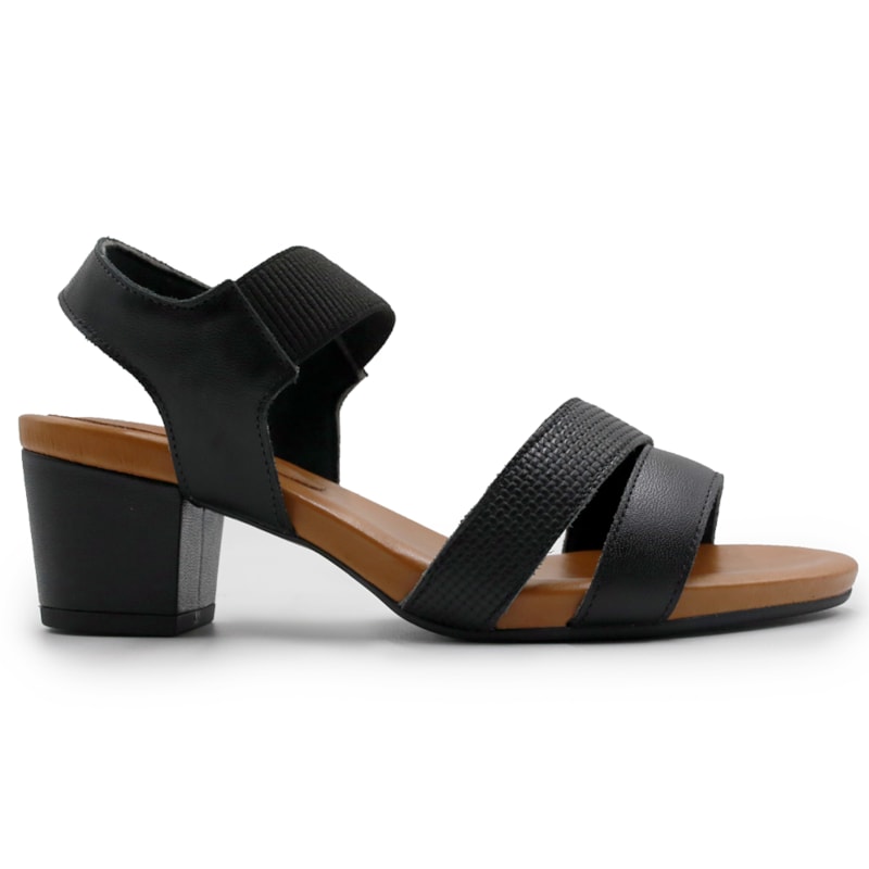 FEMININO SANDALIA MEDIA USAFLEX Y8209 PRETO.