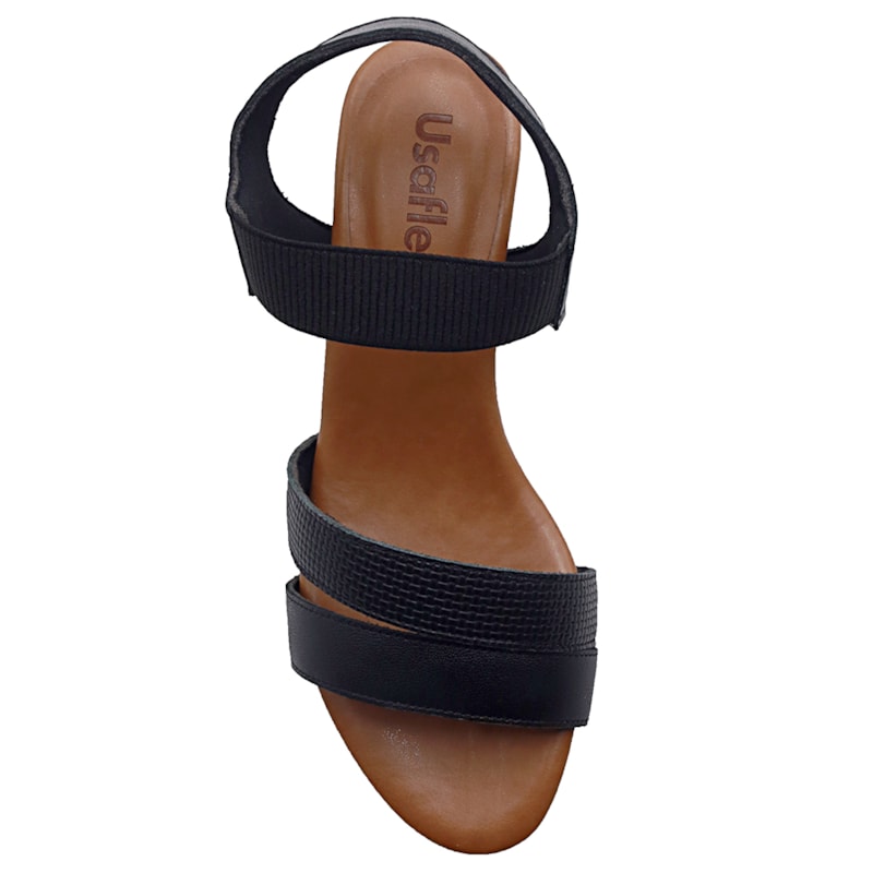 FEMININO SANDALIA MEDIA USAFLEX Y8209 PRETO.