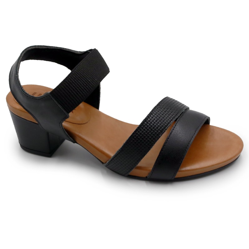 FEMININO SANDALIA MEDIA USAFLEX Y8209 PRETO.