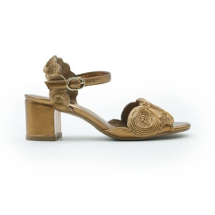 FEMININO SANDALIA MEDIA VALENTINA 457046 17 BRONZE