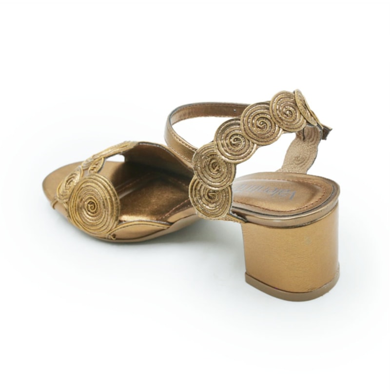 FEMININO SANDALIA MEDIA VALENTINA 457046 17 BRONZE