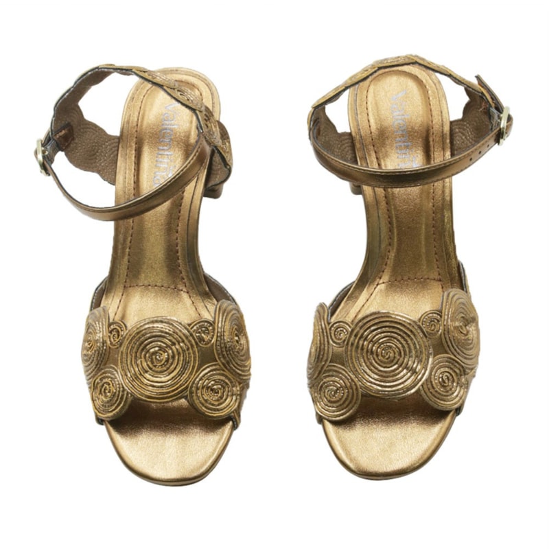 FEMININO SANDALIA MEDIA VALENTINA 457046 17 BRONZE
