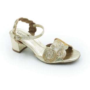 FEMININO SANDALIA MEDIA VALENTINA 457046 19 L GOLD