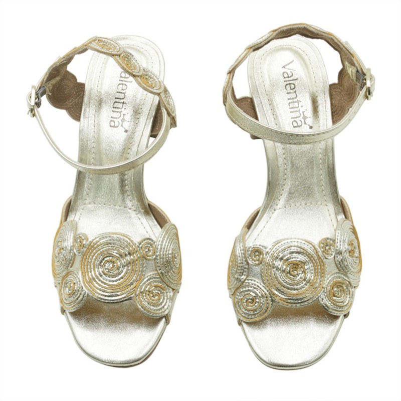 FEMININO SANDALIA MEDIA VALENTINA 457046 19 L GOLD
