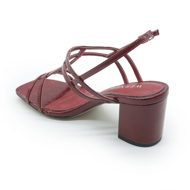 FEMININO SANDALIA MEDIA WERNER 108245 VERMELHA