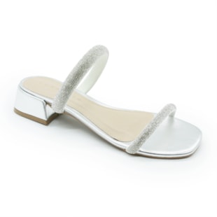 FEMININO SANDALIA TAMANCO FRIZZANTE 45341 PRATA.