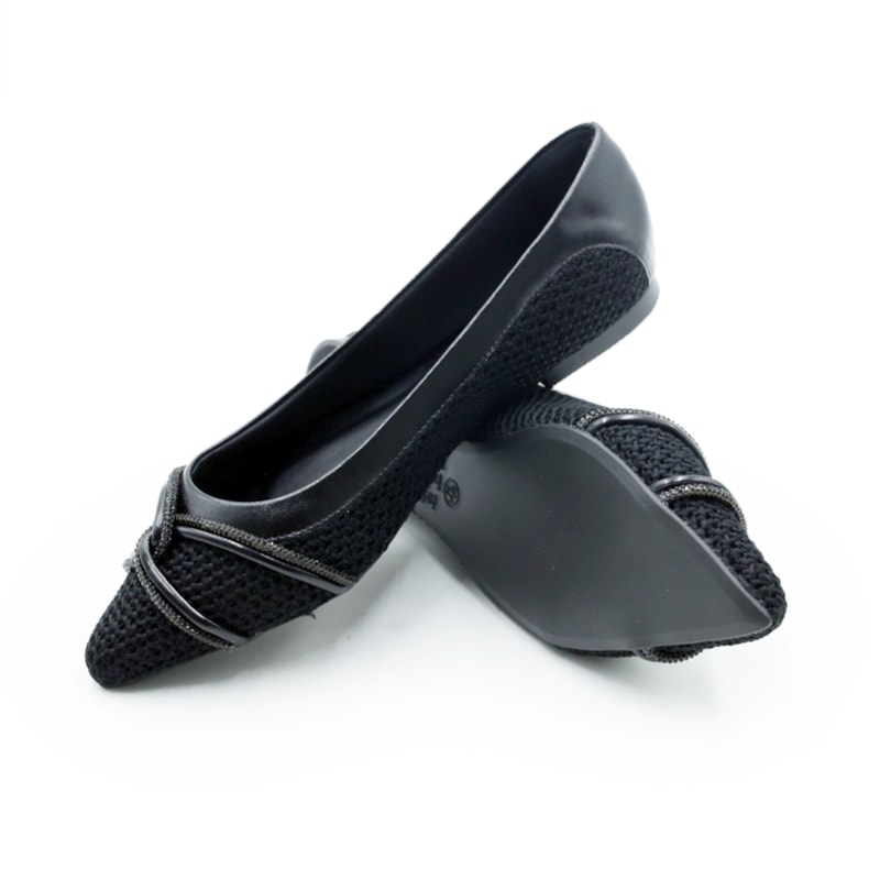 FEMININO SAPATILHA BAIXO FERRETTI 656285 INTENSE PRETO