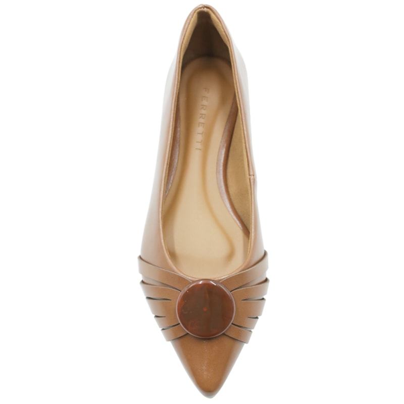 FEMININO SAPATILHA BAIXO FERRETTI 656383 CARAMELO
