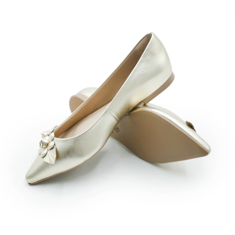FEMININO SAPATILHA BAIXO FERRETTI 656385 CHAMPANHE