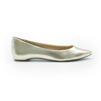 FEMININO SAPATILHA BICO FINO ANA CAPRI C0029000010104 OURO CLARO
