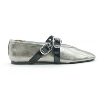 FEMININO SAPATILHA BICO FINO ANA CAPRI C3057700450004 PEWTER PRETO