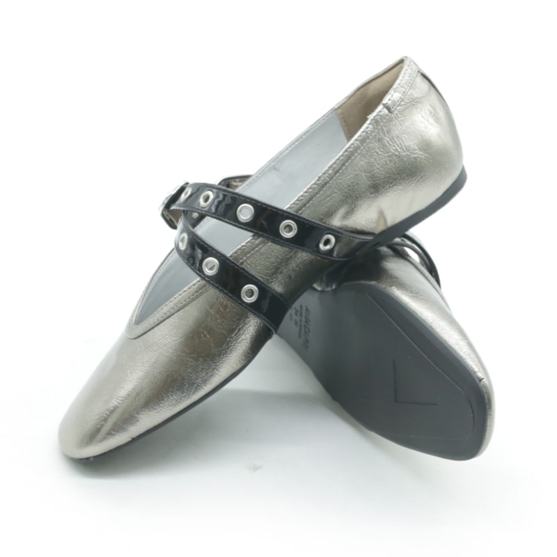FEMININO SAPATILHA BICO FINO ANA CAPRI C3057700450004 PEWTER PRETO