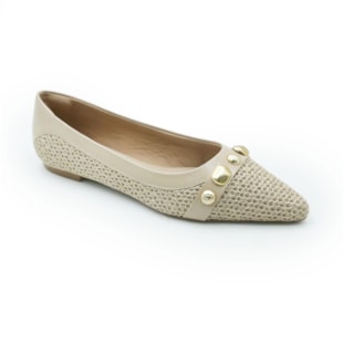 FEMININO SAPATILHA BICO FINO FERRETTI 827001 TRAMADO BISTRO