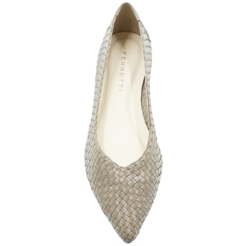 FEMININO SAPATILHA BICO FINO LIVER 131 VENETO GRIGIO