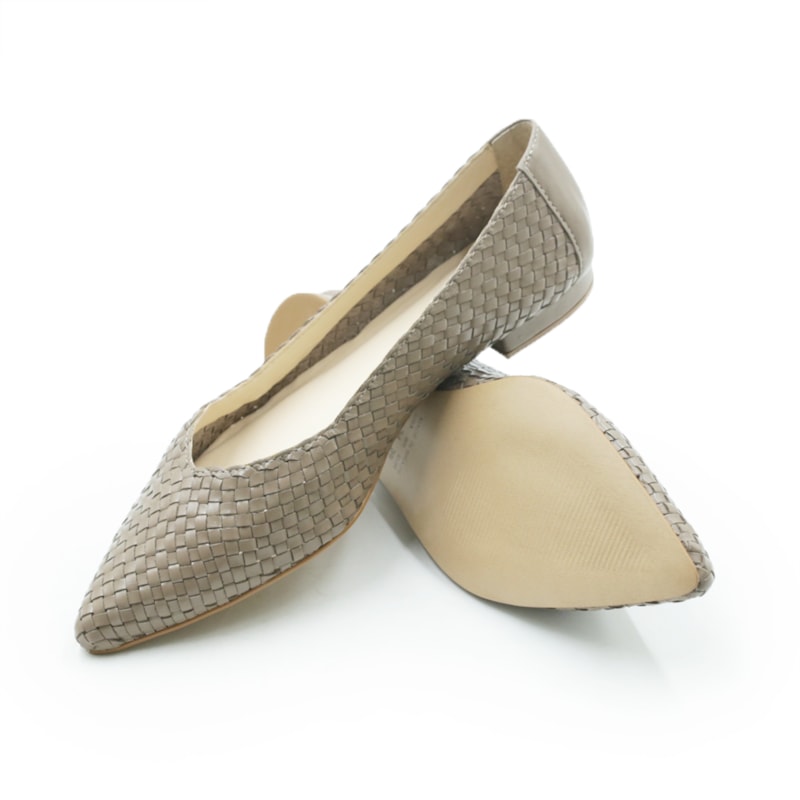 FEMININO SAPATILHA BICO FINO LIVER 131 VENETO GRIGIO