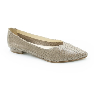 FEMININO SAPATILHA BICO FINO LIVER 131 VENETO GRIGIO