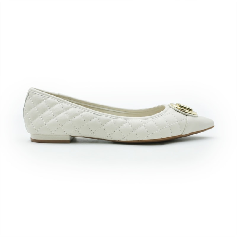 FEMININO SAPATILHA BICO FINO LUZ DA LUA 55461000 29 PANNA