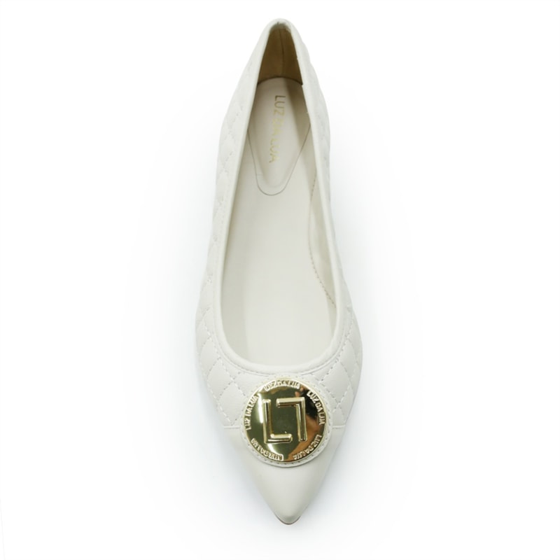 FEMININO SAPATILHA BICO FINO LUZ DA LUA 55461000 29 PANNA