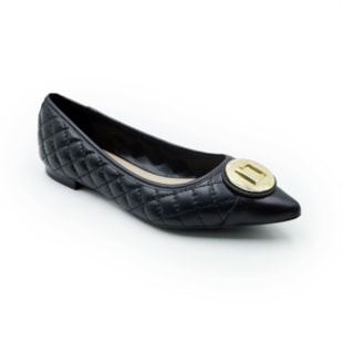 FEMININO SAPATILHA BICO FINO LUZ DA LUA 55461000 7 PRETO