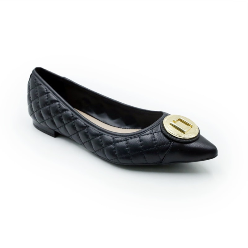 FEMININO SAPATILHA BICO FINO LUZ DA LUA 55461000 7 PRETO
