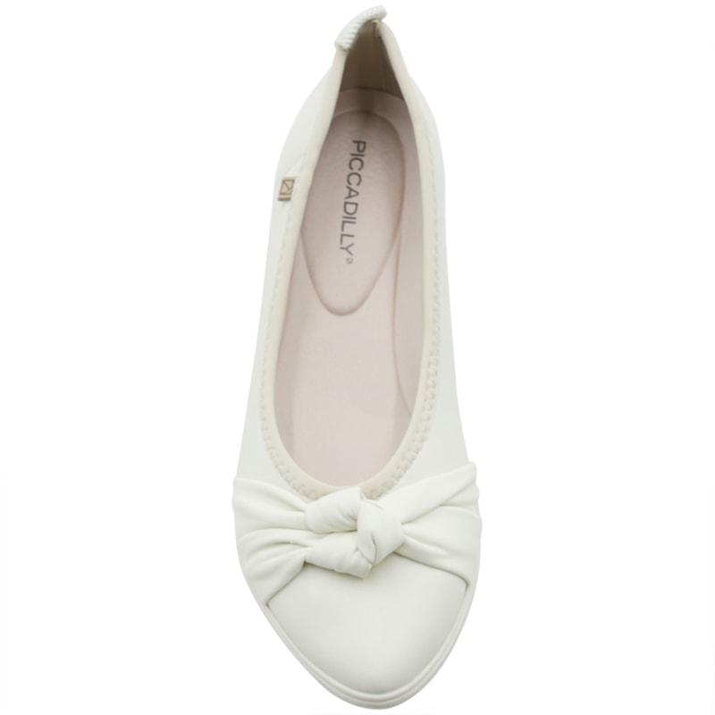 FEMININO SAPATILHA BICO FINO PICCADILLY  295001 1 NAPA OFF WHITE