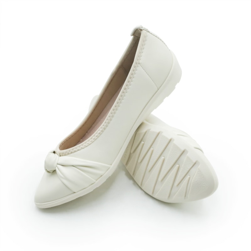 FEMININO SAPATILHA BICO FINO PICCADILLY  295001 1 NAPA OFF WHITE