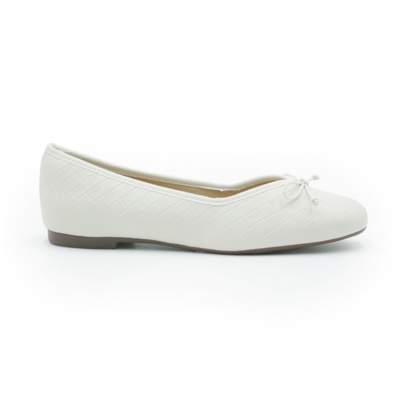 FEMININO SAPATILHA BICO REDONDO ANA CAPRI C3007801370011 OFF PEROLA